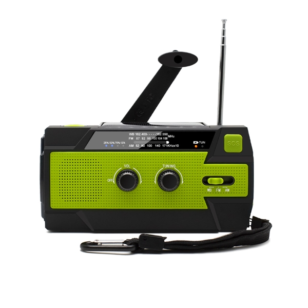 Picture of Hand Crank Radio with Solar Panel, 4000mAh