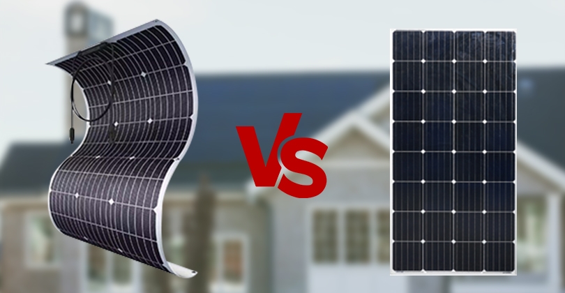 Flexible vs rigid solar panel