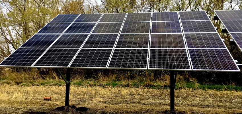 Ground solar panel