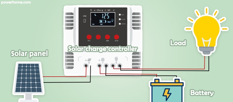 Solar charge controller wiring diagram