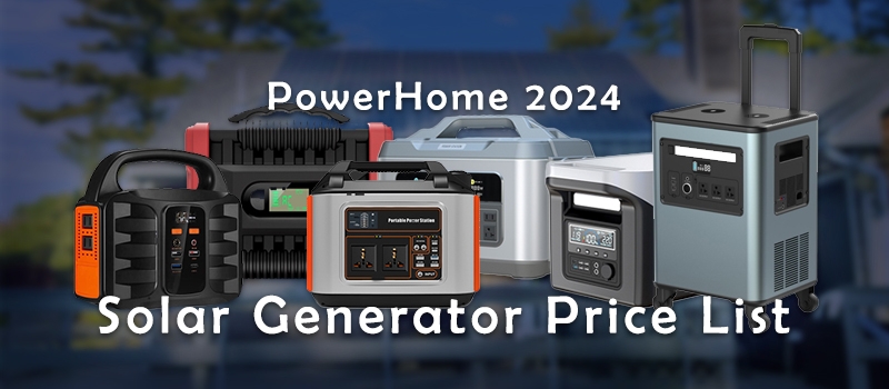 Solar generator price list