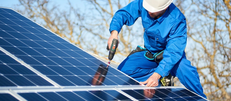 Solar panel install