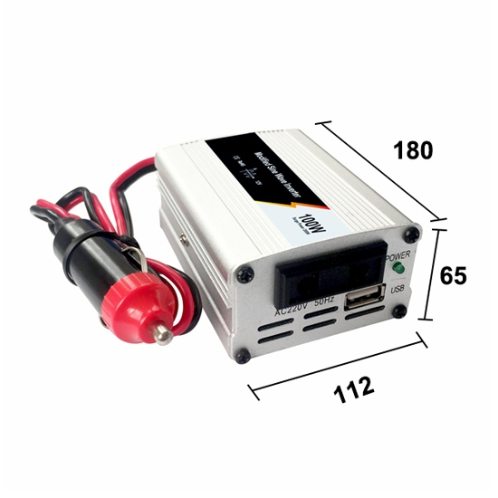 100 watt modified sine wave inverter size