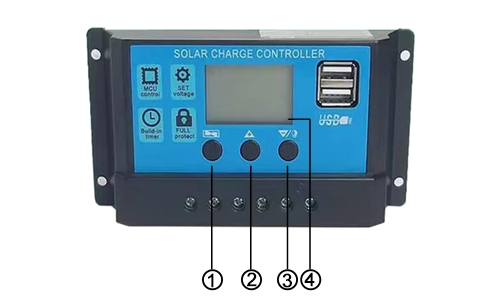 10A PWM solar charge controller detail