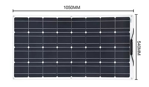 240W flexible solar panel sizes