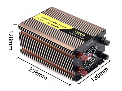 3000W modified sine wave inverter sizes