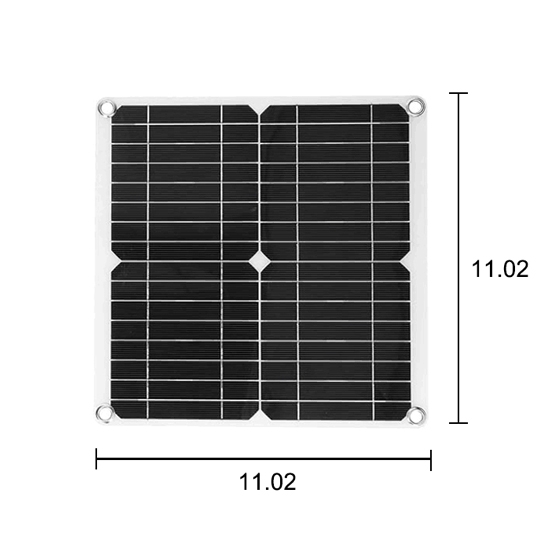35W flexible solar panel size
