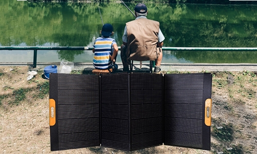 PV panels for wildlife fishing
