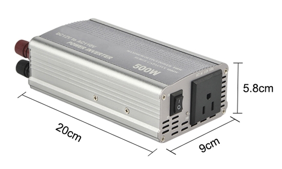 500 watt modified sine wave inverter size