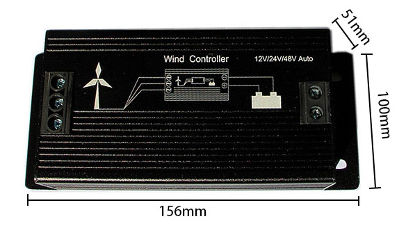 600W wind turbine controller size