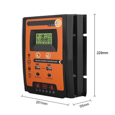 70A PWM solar charge controller size