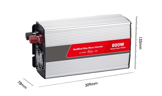 800 watt modified sine wave inverter size