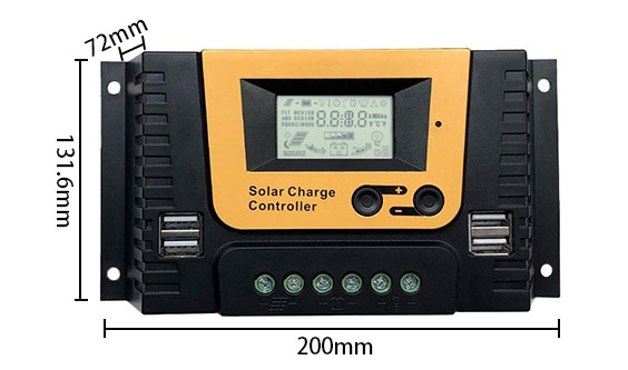 80A pwm solar controller size