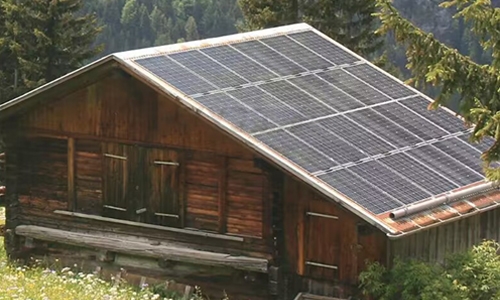 Flexible pv panel for off grid house