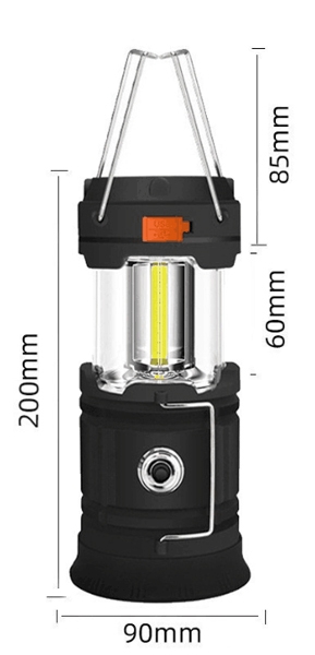 Hand crank lantern for camping size