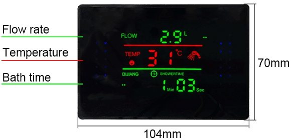 Micro hydroelectric generator with display detail