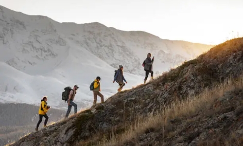 Mountaineering backpacker